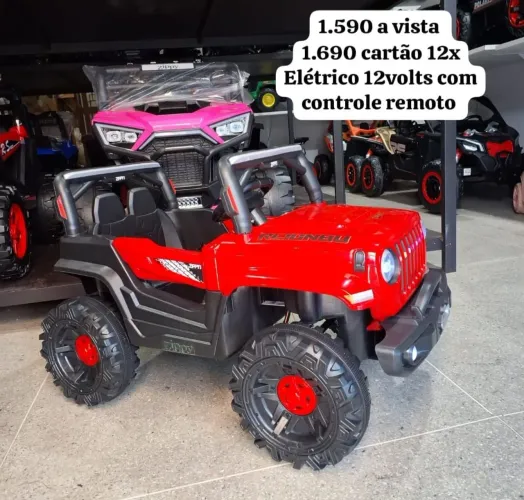 Carro elétrico infantil 12volts jeep rubicon