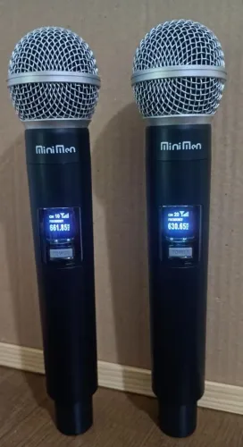 Microfone Sem Fio Profissional Duplo 