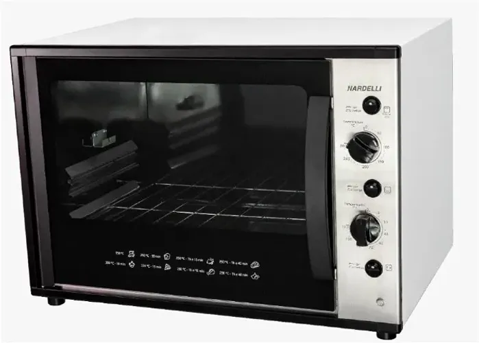 Forno Eletrico Bancada Nardelli Smart 60 litros branco com polido