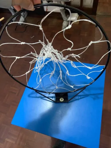 Cesta de basquete com rede aro para bola grande