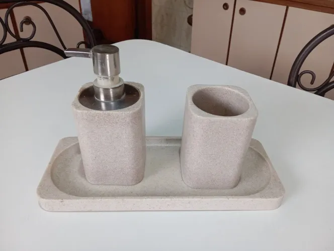 Kit Banheiro Pedra Sabão 
