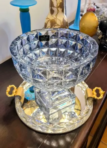 Centro de mesa em cristal