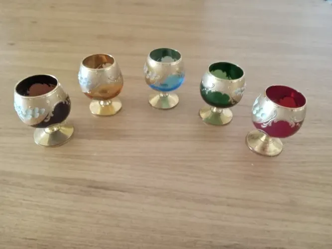Cálices murano italianos
