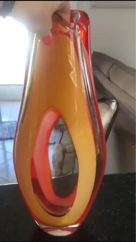 Vaso de cristal Murano 46cm