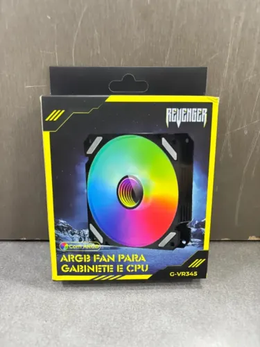 Fan Cooler Gamer Led Rgb Para Gabinete E Cpu 120mm