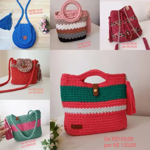 Bolsas de crochê - lindas e estilosas!