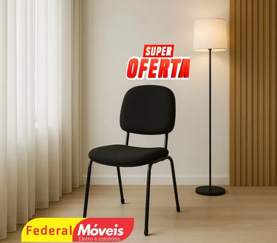 Cadeira para Escritório Fixa Secretária - Ótima opção para recepção ou home office!