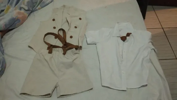 Conjunto Infantil Menino Gravata e Suspensório 