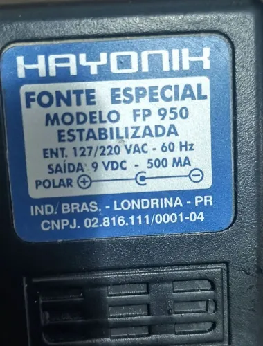 Fonte Hayonik FP 950 9V 500mA