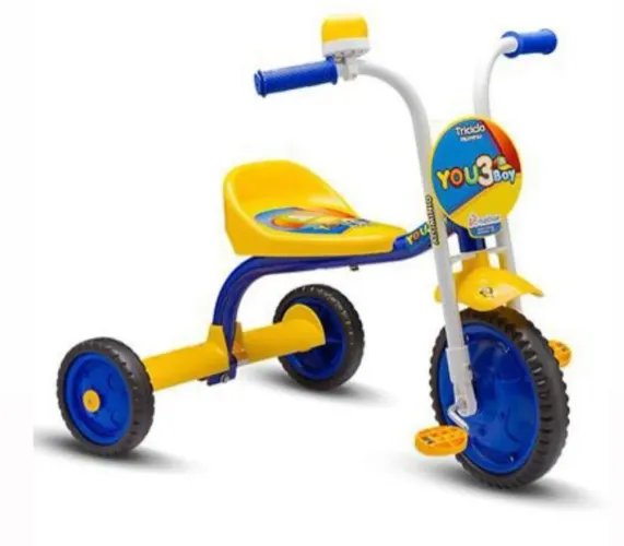 Triciclo/velocípede masculino ou feminino