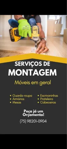 Montagem, desmontagem e Móveis planejados também