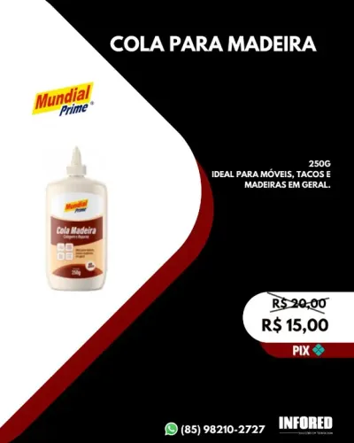 Cola para madeira 250g