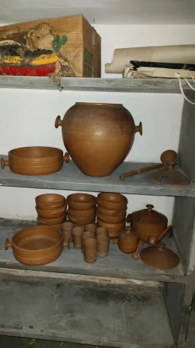 Kit panelas de barro, para feijoada.
