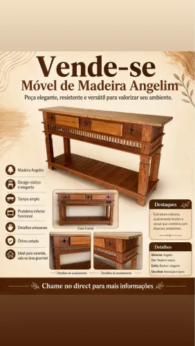 Estante top demais? madeira Angelim