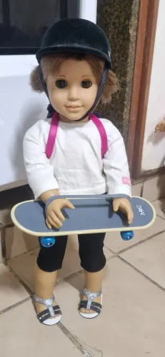 American Girl boneca e Patins Original Patinadora Cabelo Curto