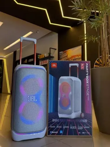 Jbl PartyBox 320 branca lacrada com nota
