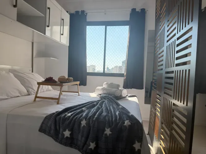 STUDIO GRACIOSO, MOBILIADO, NA BELA VISTA EM BOA LOCALIZAÇÃO