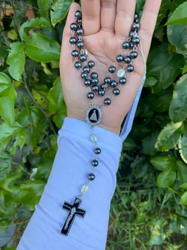 Terço de Hematita - Nossa Senhora Aparecida