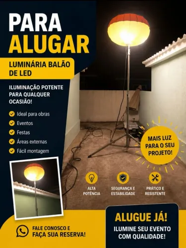 ALUGUEL DE LUMINAÇÃO DE LED BALÃO PRA FESTAS EVENTO ANIVERSÁRIO CASAMENTO VALOR 900