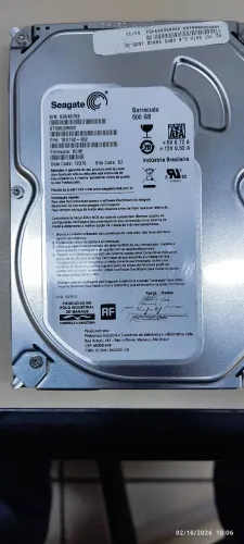 HD 500GB Seagate em perfeito estado, sem bad block e com o SMART ok