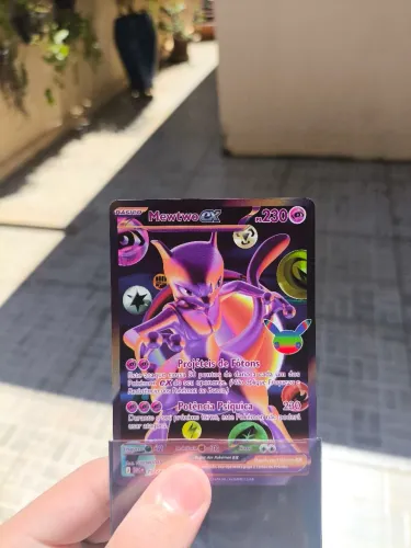 Mewtwo EX (157/128) - Carta Pokémon nova ultra rara coleção de 30 anos