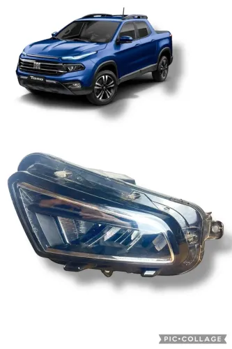 Farol Lado Esquerdo Com Led Fiat Toro 2022 2023 2024 2025