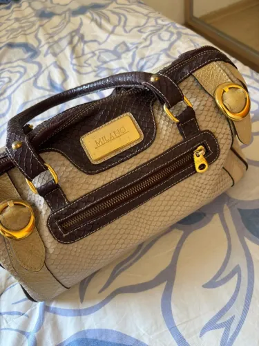Bolsa baú  y2k vintage couro milano