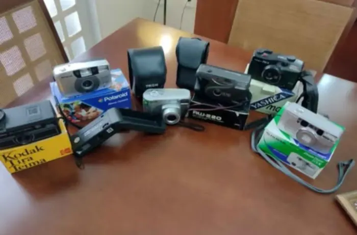 Lote de Câmeras Fotográficas Antigas