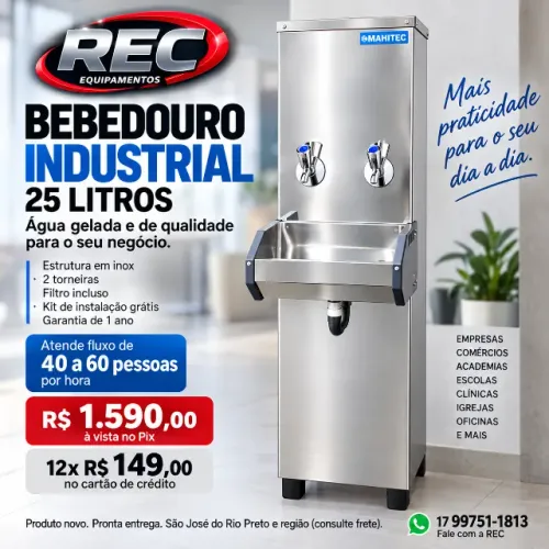 Vendo Bebebdouro Industrial de 25l Novo