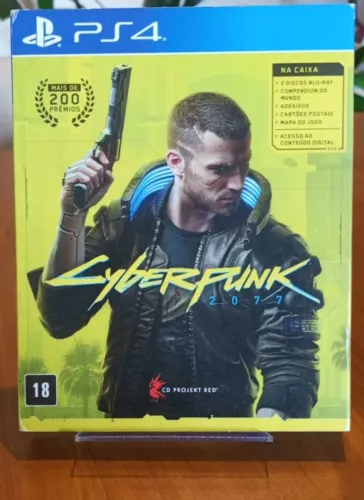 Cyberpunk 2077 PS4 - Edição Especial Super Completa (Com Luva e Encartes)
