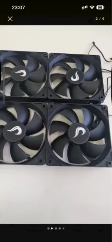 Kit 10 Cooler Fan 120mm Molex Rise Mode Black 12v Ventoinha
