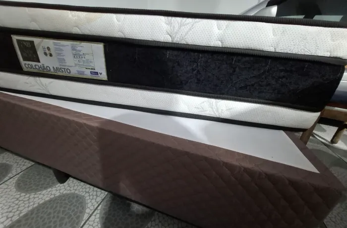 Colchão New Black Vida Mais + Box Solteiro