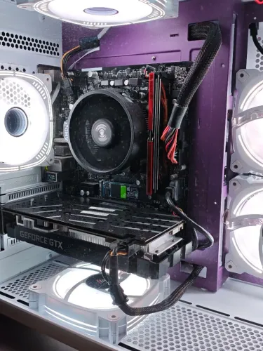 Kit Processador Ryzen 5 3600 + Placa mãe A320M HD ASRock + Air cooler padrão ryzen