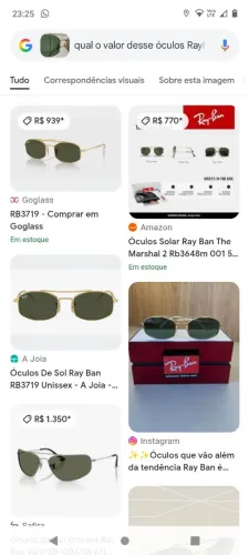 Óculos Rayban original novo 500 reais
