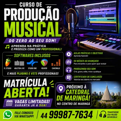 Curso de produção músical