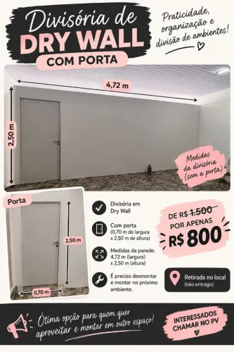 Divisória dry wall