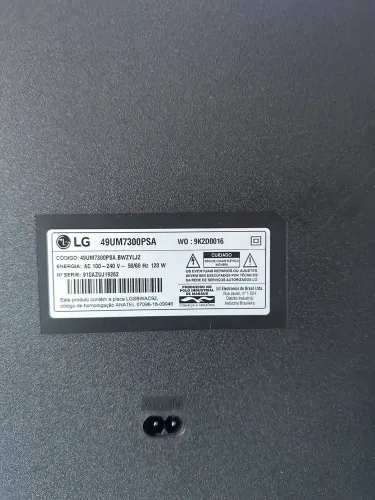 Smart Tv LG 50 polegadas , só a tela que está queimada