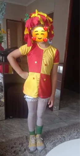 Fantasia Emília - Sítio picapau amarelo - 5-8 anos