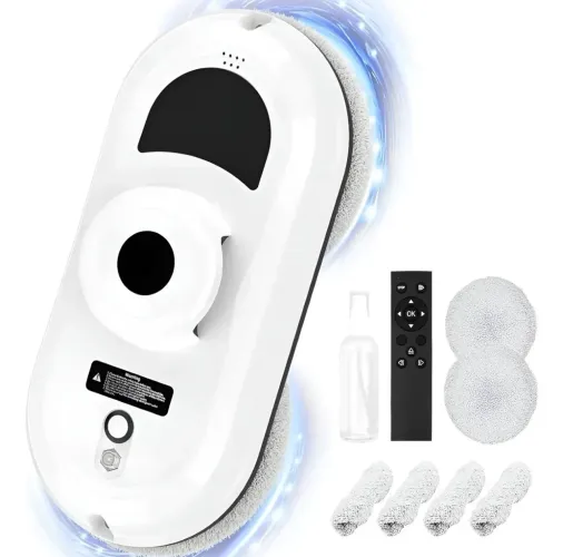 Robô Inteligente Limpa Vidro Janelas Espelho Com Controle