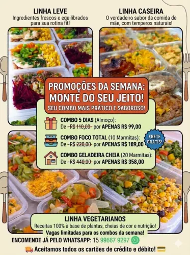 Marmitas caseiras 