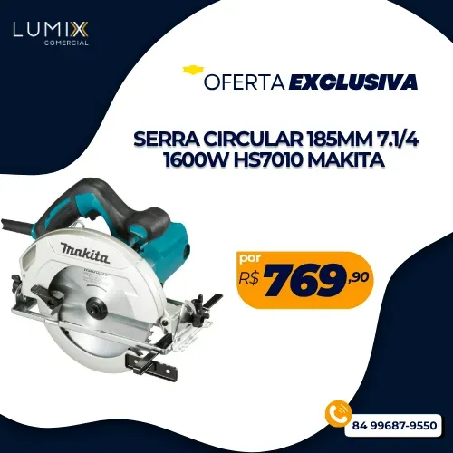SERRA CIRCULAR 185MM 7.1/4 1600W HS7010 MAKITA