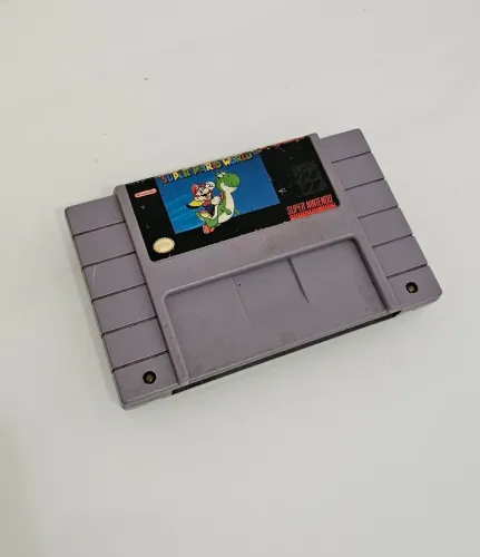 Cartucho Super Mario World Original SNES Testado e Funcionando
