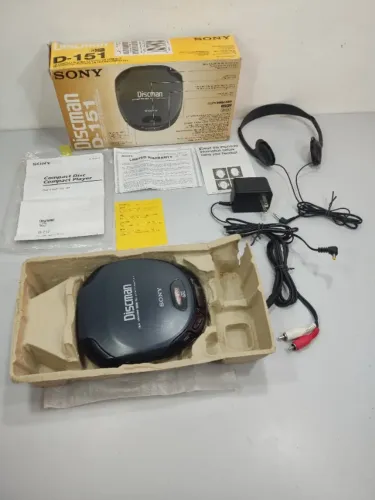 Detalhes LEIA a Descrição do Anuncio- Discman Sony D-151 Funcionando 1cb (Usado)