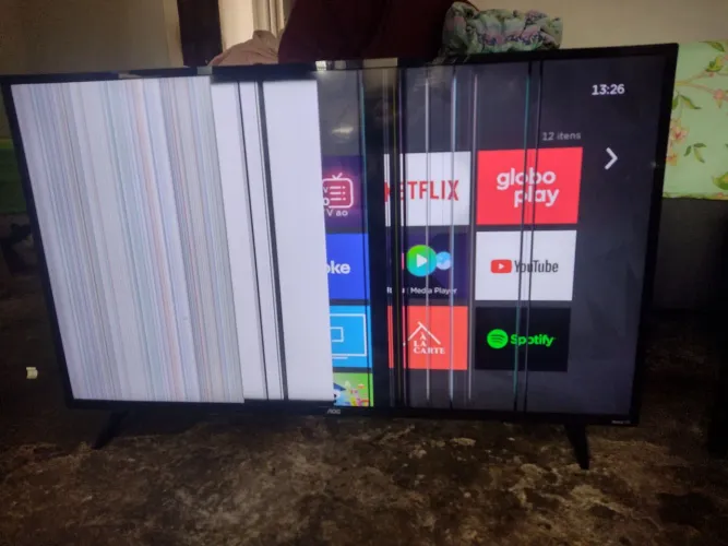 TV AOC LED 43" - Modelo 43S5195/78G - Para Conserto ou Retirada de Peças - R$ 300,00