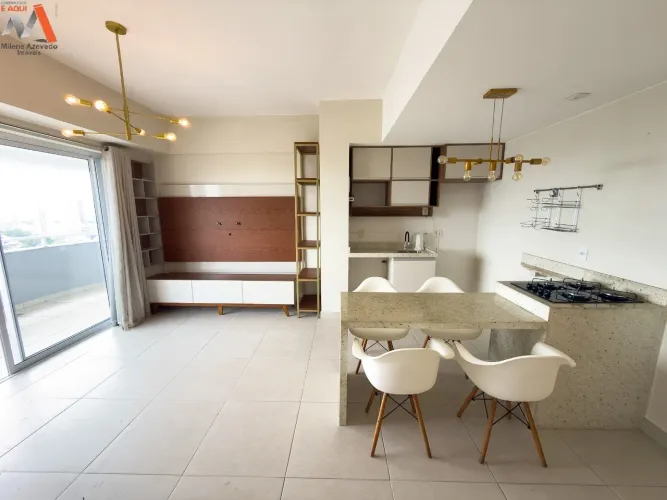 Apartamento semi mobiliado no Edifício Studio Unique com 70 m² e lazer completo ao lado do