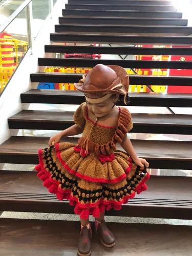 Vestido Maria Bonita - Crochê