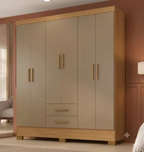 Guarda-Roupa Natal Rodial com 6 Portas | Promoção