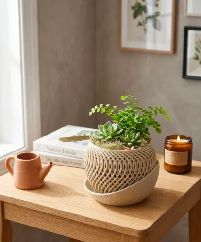 VASO ORGÂNICO VENTILADO PARA ORQUÍDEAS, SUCULENTAS E CACTOS