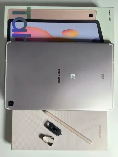 Galaxy Tab S6 Lite 64GB Completo + Capa Teclado + S Pen + Pontas Extras
