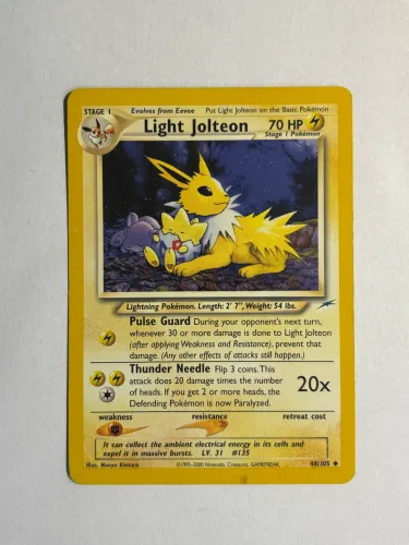 Light joelton (48/105) carta Pokémon